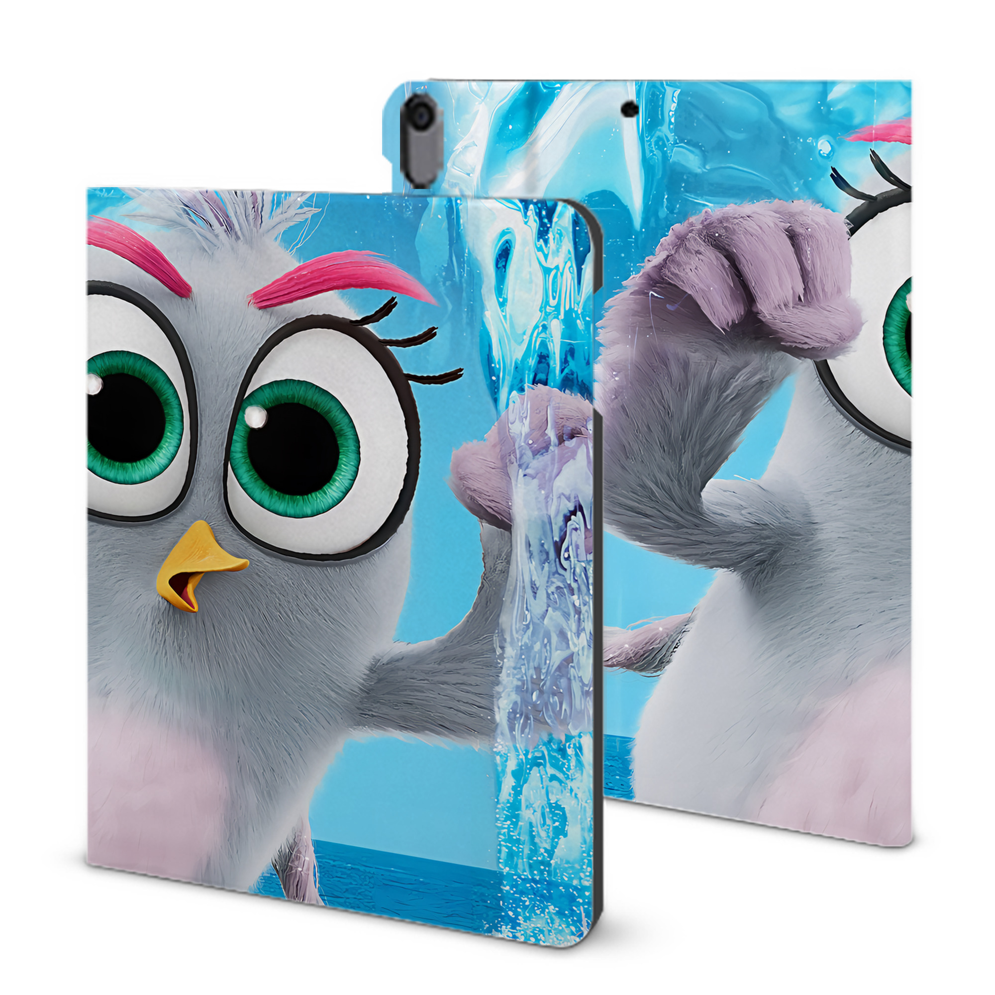 （画像用） Angry Birds アングリーバード IPad ケース ブック型 PUレザー TPU 耐衝撃 軽量 薄型 ペン収納なし 全面保護 IPad 各モデル対応